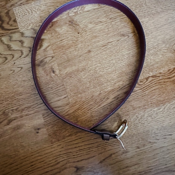 Coach Classic Leather Belt in Brown with Gold Hardware Size S 25mm W - Picture 3 of 8